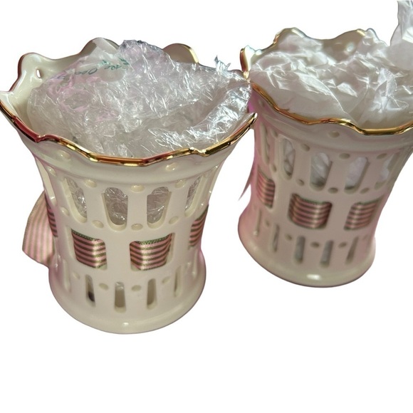 New In Box Lenox Great Giftables Pierced Votives Set Of 2 - Picture 4 of 6